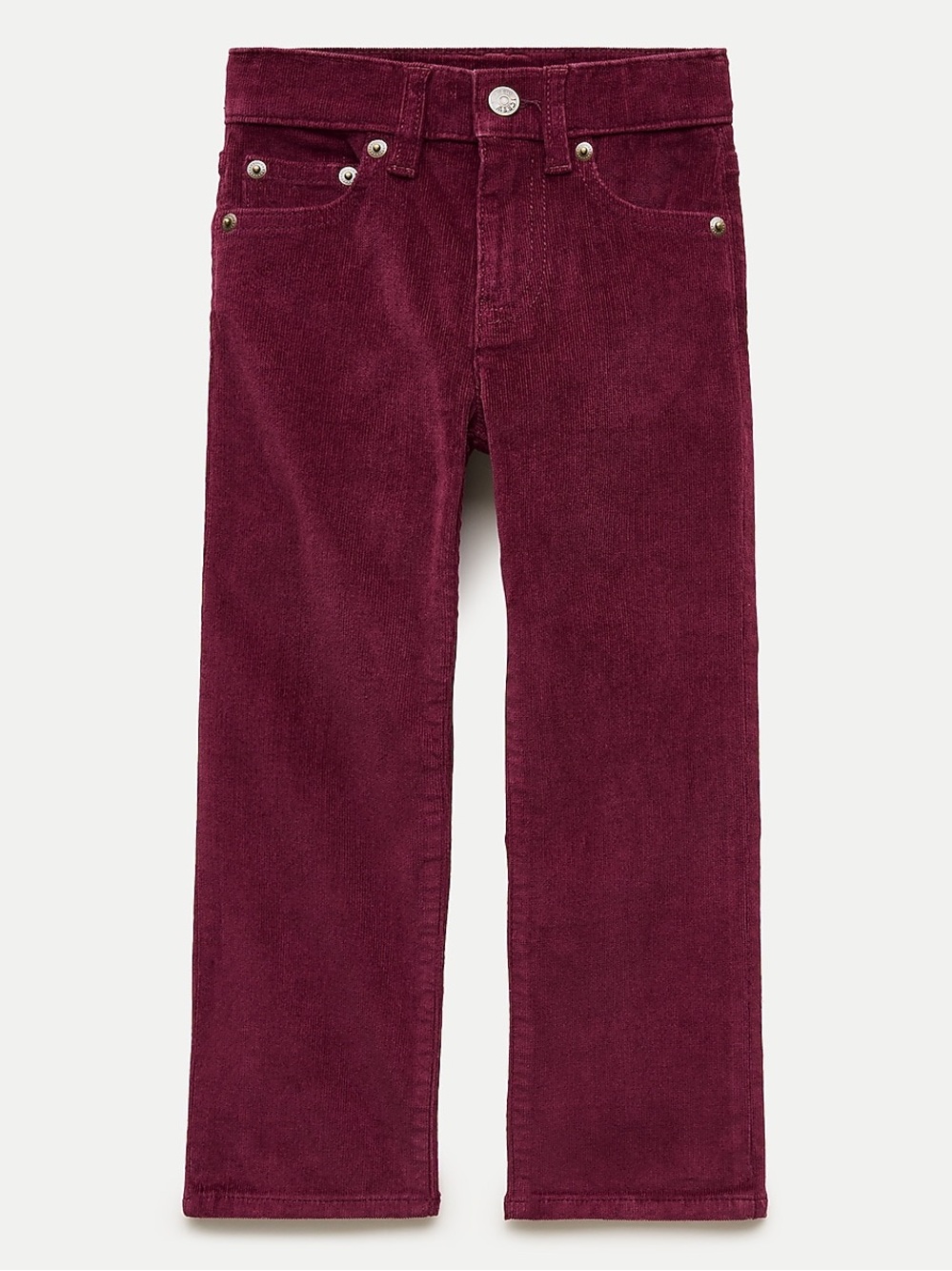 *NWT* J.Crew Crewcuts / Kids' Straight-Fit Stretch Corduroy Pant / Burgundy / 10